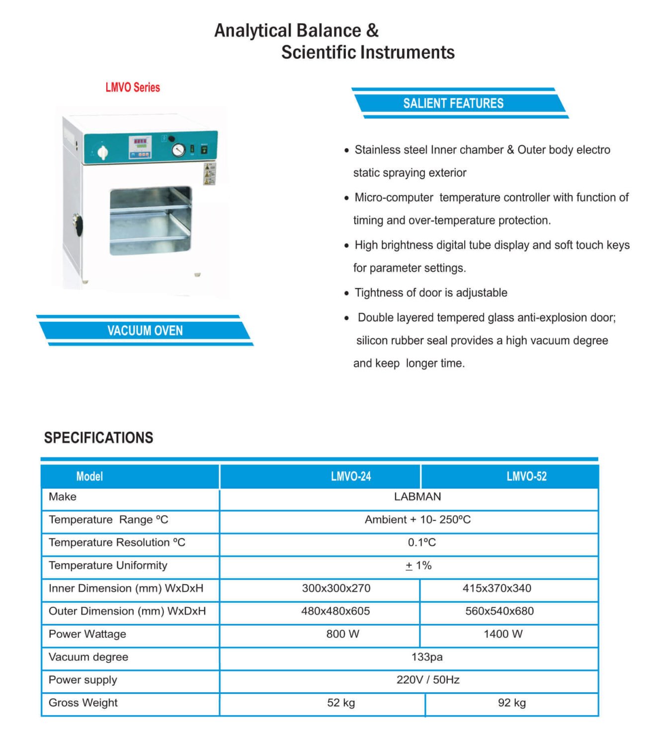OVENS & VACUUM OVENS TSR Instruments and Solutions